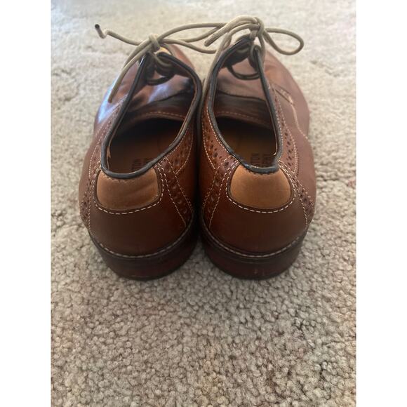 Johnston & Murphy Brown Tie up Dress Shoe Men's Size 8 M - Picture 3 of 8